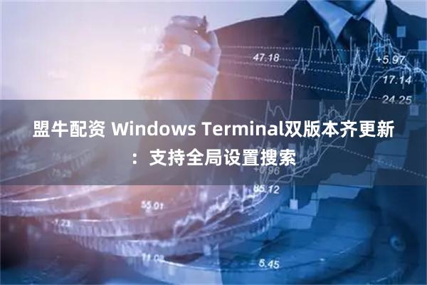盟牛配资 Windows Terminal双版本齐更新:支持全局设置搜索